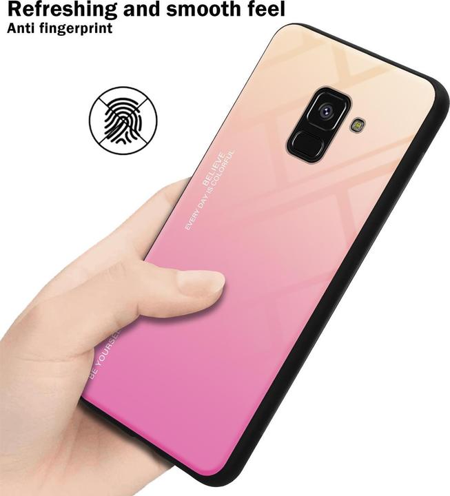 Produktbild Cadorabo TPU 2 Farben Glas Cover (Samsung Galaxy A8 (2018))