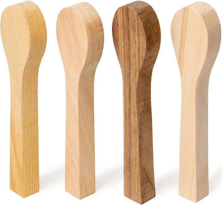 Beaver Craft BeaverCraft Spoon Carving Blanks Kit, 4pcs