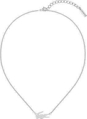 Lacoste Mode Stahl Halskette für Frauen Krokodil 2040043 (Stahl)