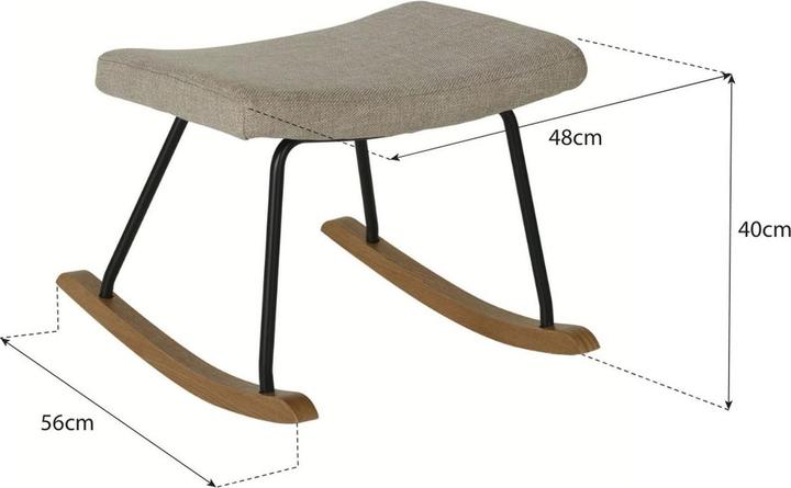 Actual product image Quax Adult rocking chair with stool and side table