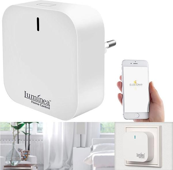 Produktbild Luminea WLAN-Gateway mit Bluetooth-Mesh für Smart-Home-Geräte mit ELESION