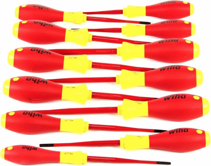 Productafbeelding Wiha SoftFinish elektrische slimFix set (Kruisvormig PZ, Phillipps kruissleuf (PH), Schroeven met sleufkop, TX)