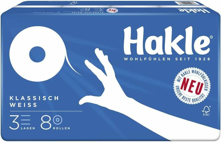 Actual product image Hakle Toilet paper CLASSIC 3-ply 8 rolls (1 x)