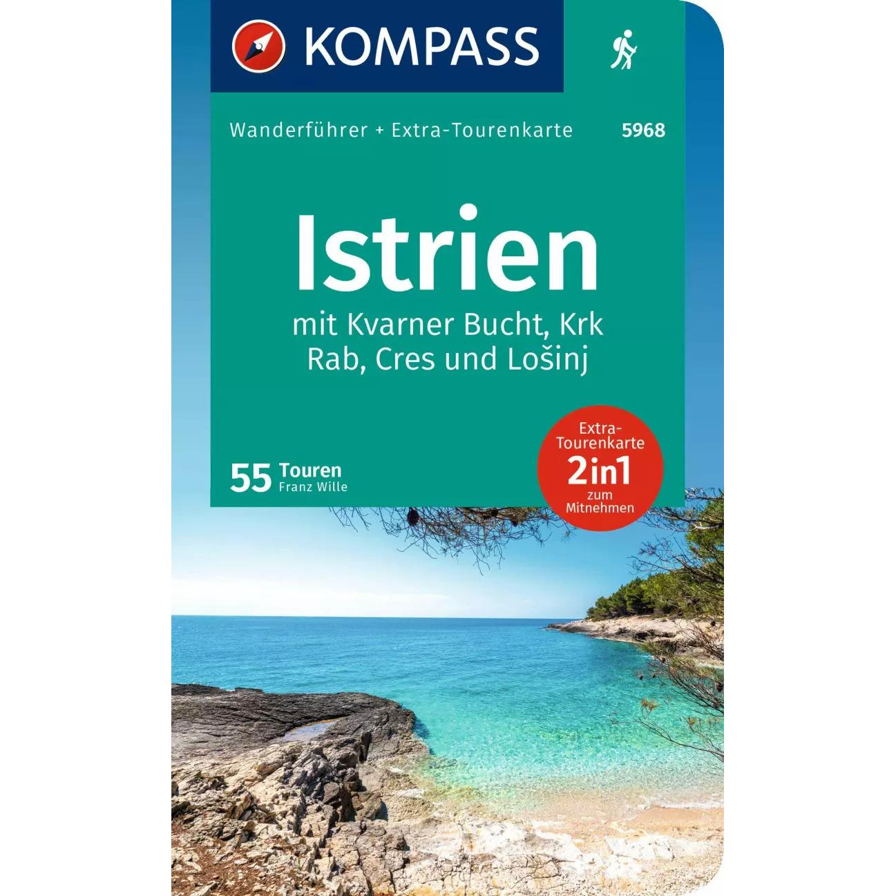 Thumbnail - Wanderführer Istrien mit Kvarner-Bucht, Krk, Rab, Cres und Losinj, 55 Touren, Ratgeber von Franz Wille