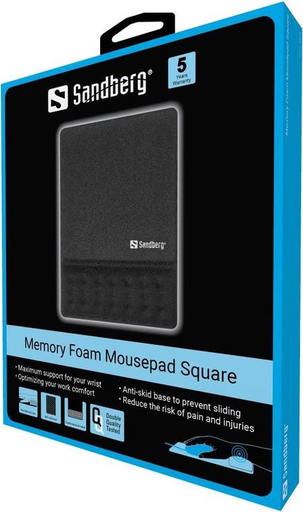 Produktbild Sandberg Memory Foam Mousepad Square (S)