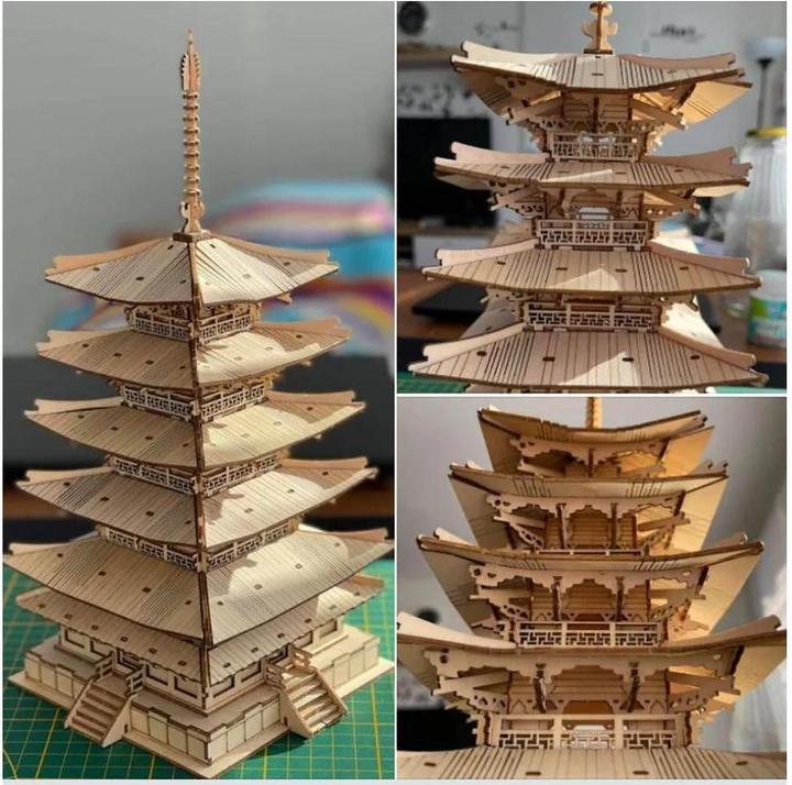 Actual product image Rolife TGN02 - 5-storey pagoda (275 pieces)