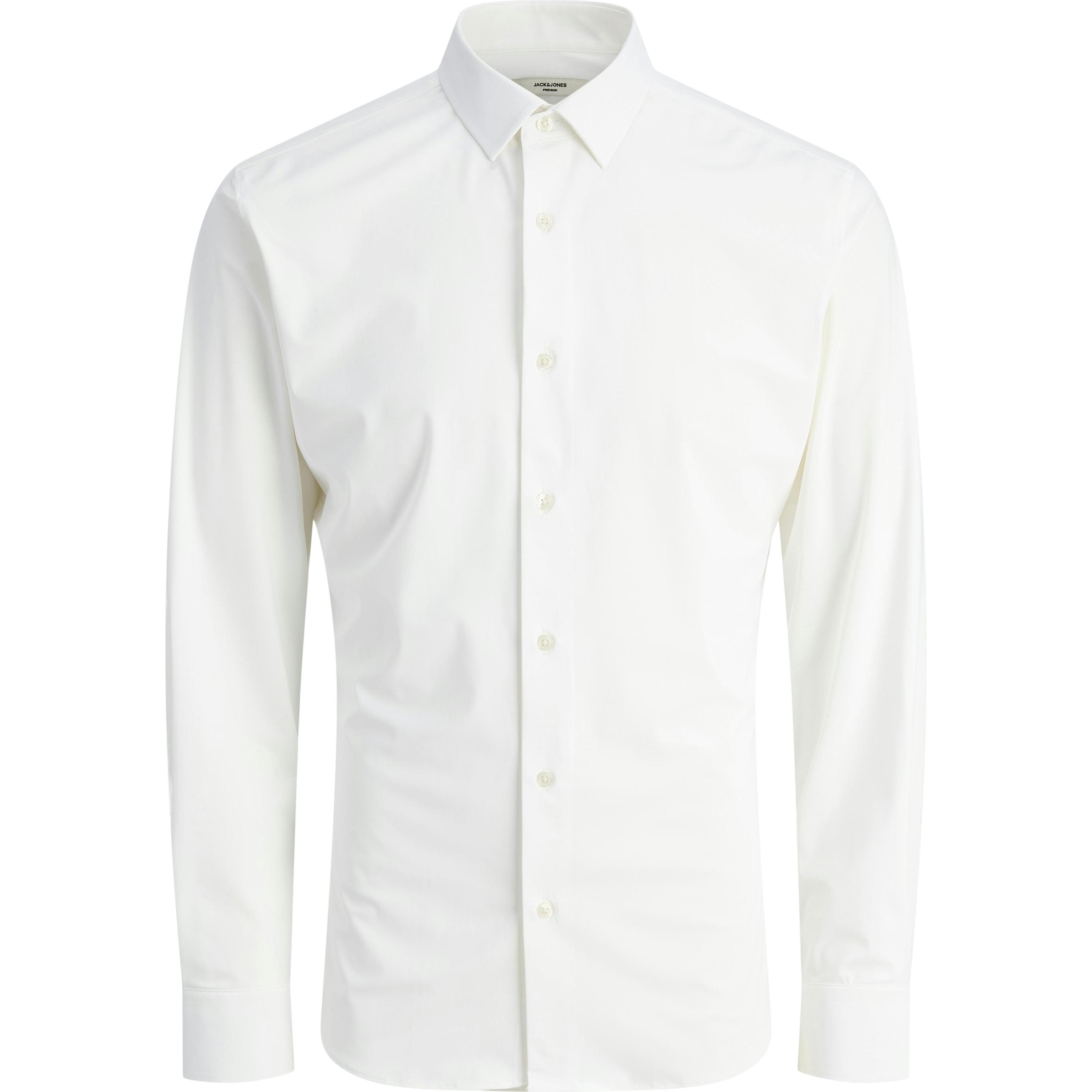 JACK & JONES - JPRBLAACTIVE STRETCH LS SHIRT SN - 12282199 - White
