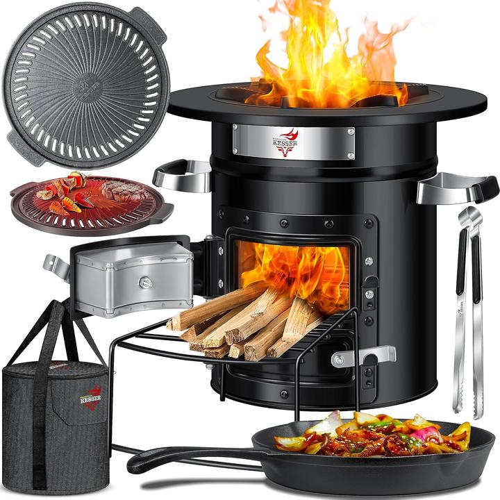 Kesser Raketenofen mit Grillpfanne & Tragetasche