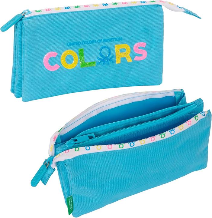 Actual product image Benetton Spring Backpack Pouch and Makeup Bag Set