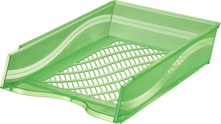 Image du produit Bene Corbeille à courrier vert transparent (A4)