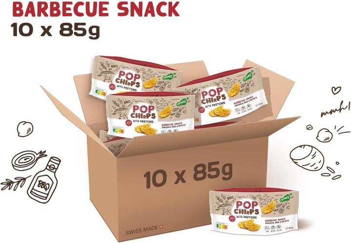 Chirpies Scatola di snack POP Chirps Chickpea BBQ (850 g)