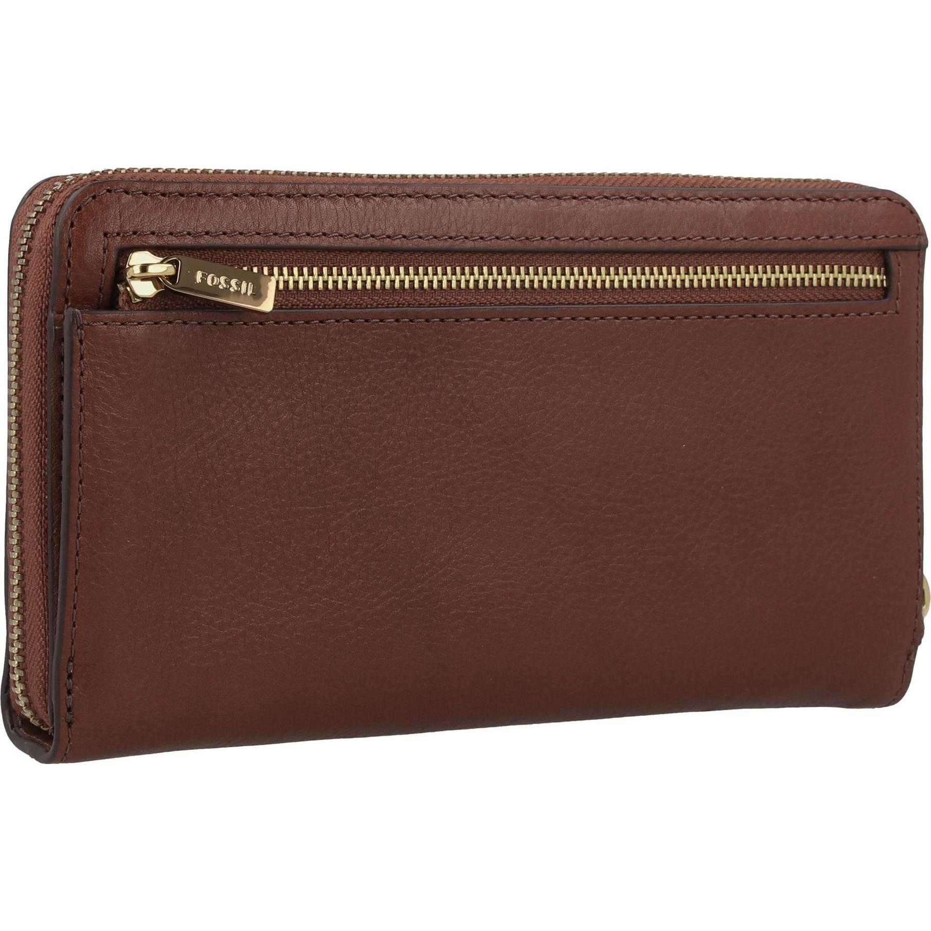 Thumbnail - Fossil, Damen, Portemonnaie, Liza Geldbörse Leder 20 cm, Braun