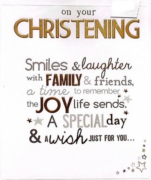 Immagine prodotto Generic On Your Christening Biglietto d'Auguri (1 pz.)