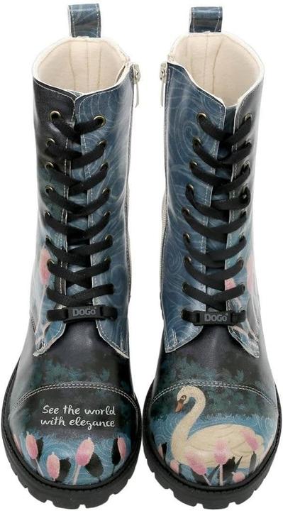 Actual product image Dogo Vegan Leather Navy Long Boots (36)