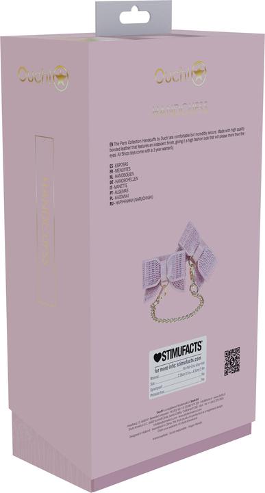 Actual product image Ouch! Paris Collection - Handcuffs - Pink