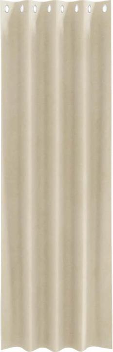 Produktbild VidaXL Verdunkelungsvorhänge mit Klettband 2 Stk. Creme Samt (140 x 140 cm)