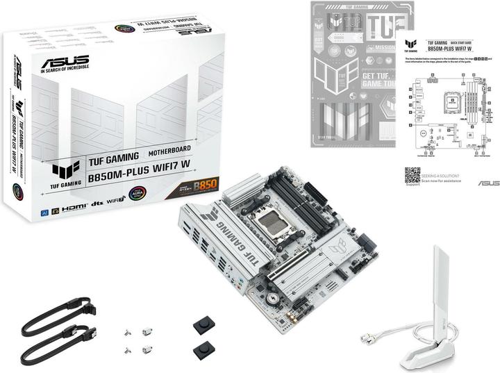 Produktbild ASUS MB TUF GAMING B850M-PLUS WIFI7 W (AM5, AMD B850, mATX)