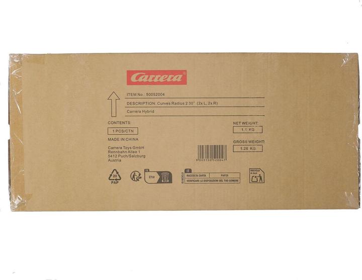 Carrera Hybrid Curves Radius 30° (zwei Module)