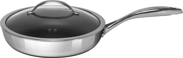 Actual product image Scanpan HaptIQ hapjespan met glasdeksel 28 cm (28 cm, Casserole + Stewpot, Stainless steel)