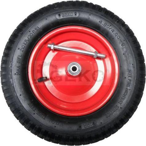 GEKO Roue en caoutchouc gonflable pour trolley, 390x95mm