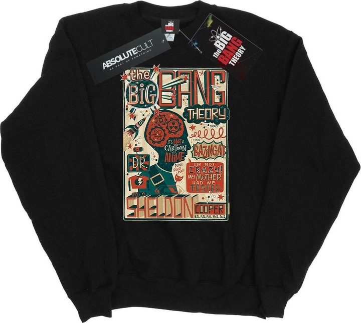 Immagine prodotto Big Bang Theory Felpa uomo in cotone Infographic Poster (XL)