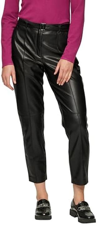 Image du produit S.Oliver Hose Relaxte Cigarette Pants aus Kunstleder mit Gürtel (Bande de fréquences 38 (2600 MHz))