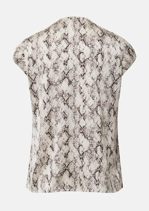 Produktbild Comma Bluse Satinbluse mit Raffung und All-over-Print (42)