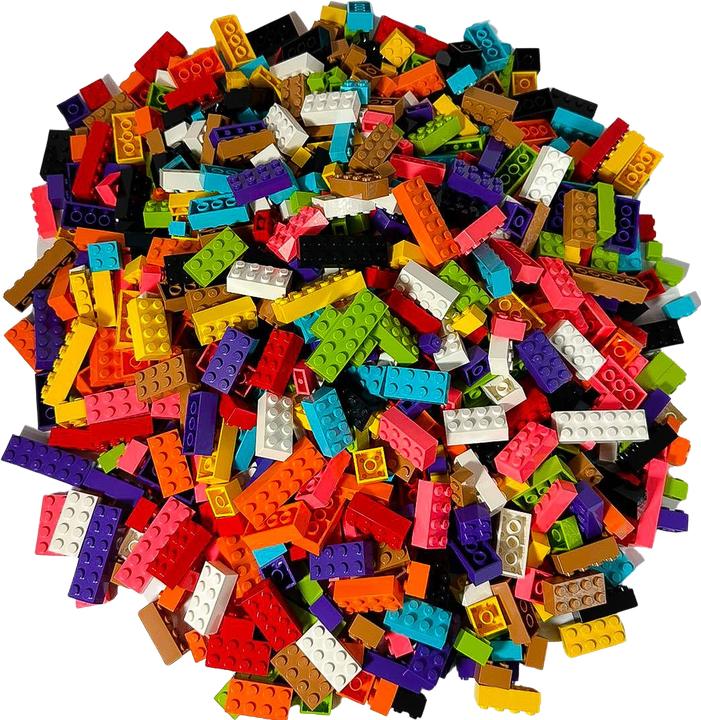 Produktbild LEGO Bausteine gemischt - 1 Kilo ca. 500 Steine - Grundbausteine (LEGO Classic)