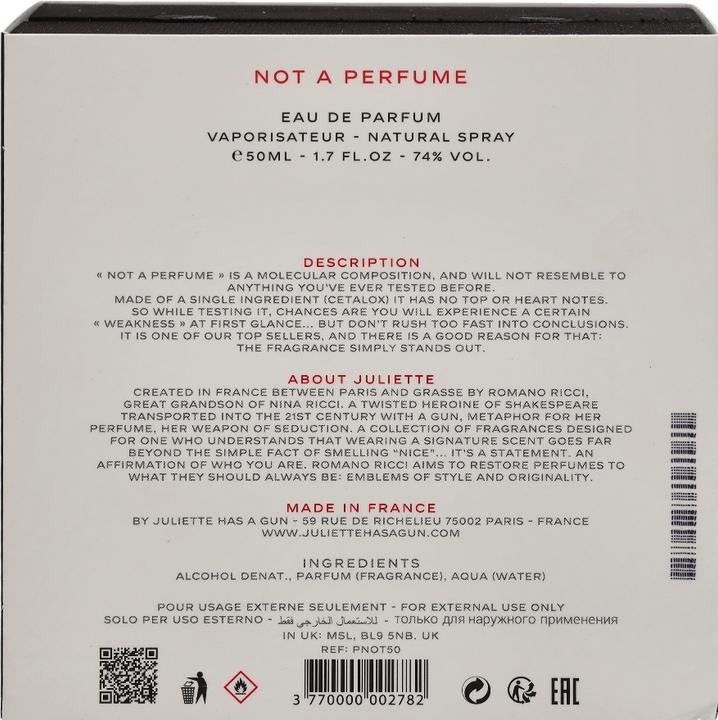 Actual product image Juliette Has a Gun Not A Perfume (Eau de parfum, 50 ml)
