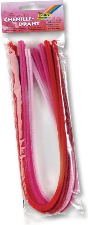 Actual product image Folia Chenille wire tone on tone mix red (0.50 m)