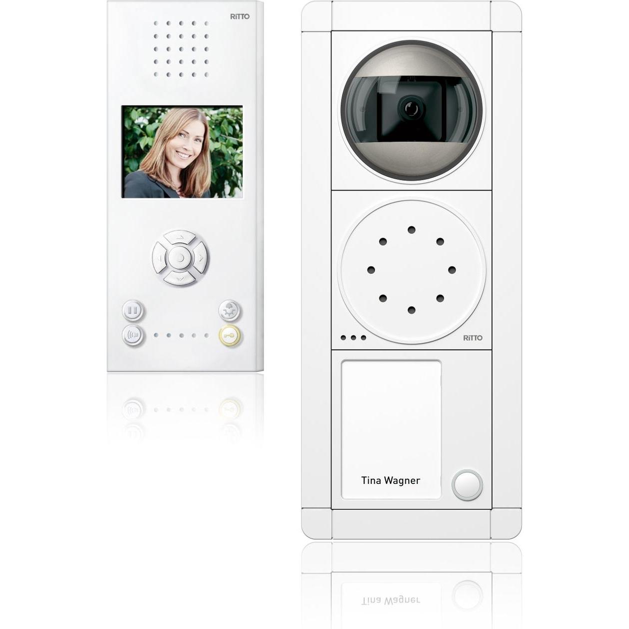 Thumbnail - Schneider Electric, Klingel + Türsprechanlage, PortierVideoSetWEsilber/weiss
