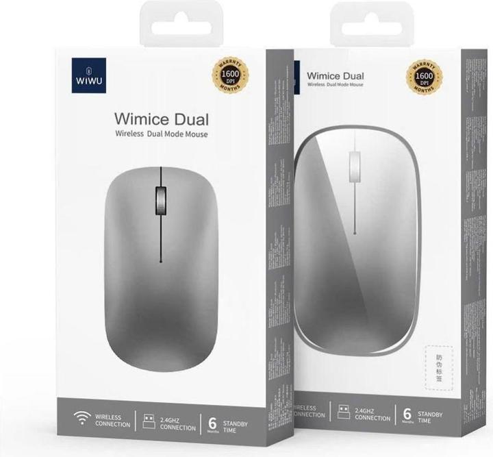 Actual product image Wiwu Converter - WiMiCE Dual Mode Wireless Mouse WM110 - grey (Wireless)