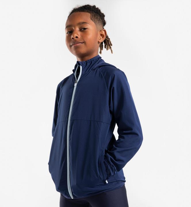 Image du produit Kiprun Veste Running coupe vent Enfant - Wind Jacket JR Marine grise (128)