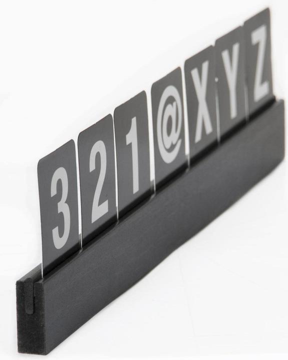 Produktbild Securit Buchstabenleiste schwarz (1.5 x 35.5 x 30 cm)
