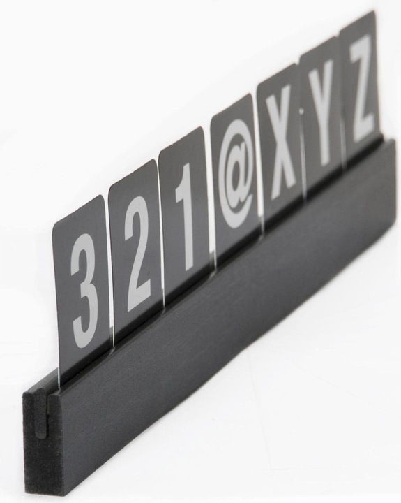Produktbild Securit Buchstabenleiste schwarz (1.5 x 35.5 x 30 cm)