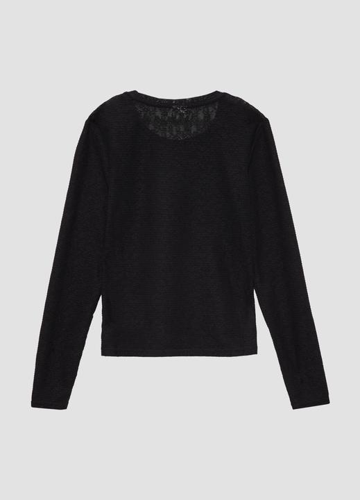 Produktbild S.Oliver T-Shirt Schmales Longsleeve aus elastischer Spitze (L)