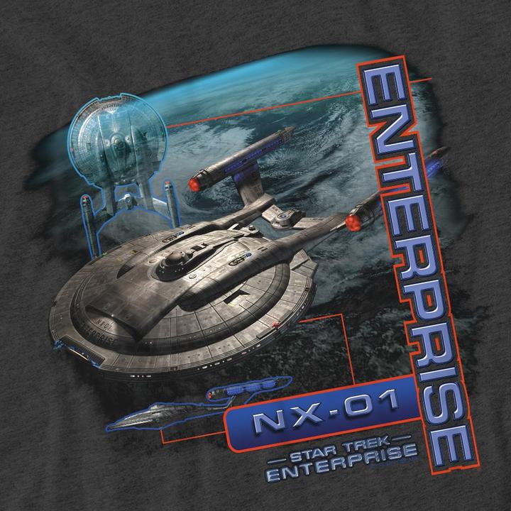 Actual product image Unisex Adult Enterprise NX 01 T-Shirt (XL)