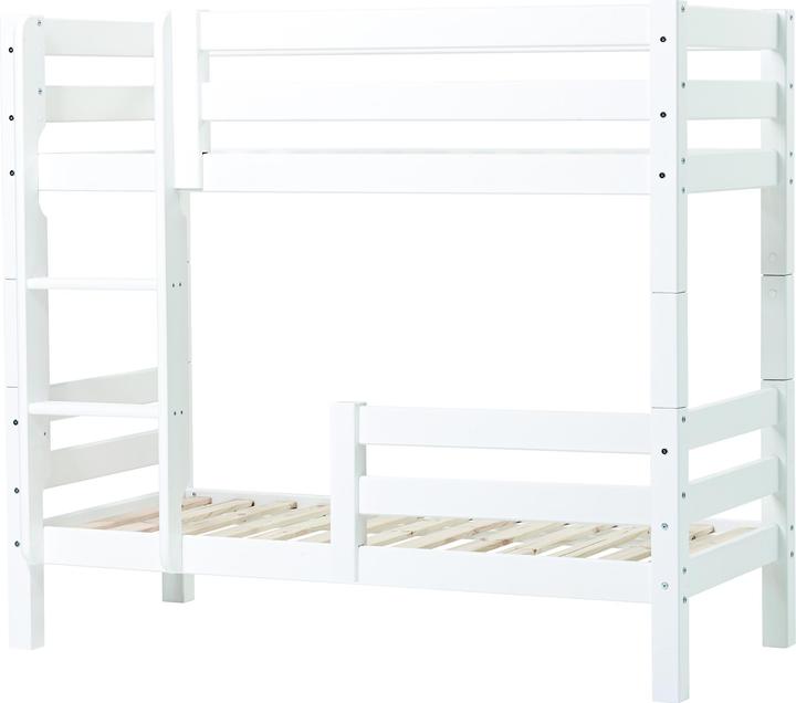 Image du produit Hoppekids ECO Luxury Lit superposé 70x160 cm avec deux barrières de sécurité, blanc (70 x 160 cm)