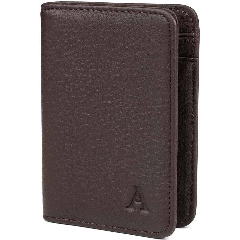 Aarni, Portemonnaie, Deer Leather Wallet, Dark Brown, Braun
