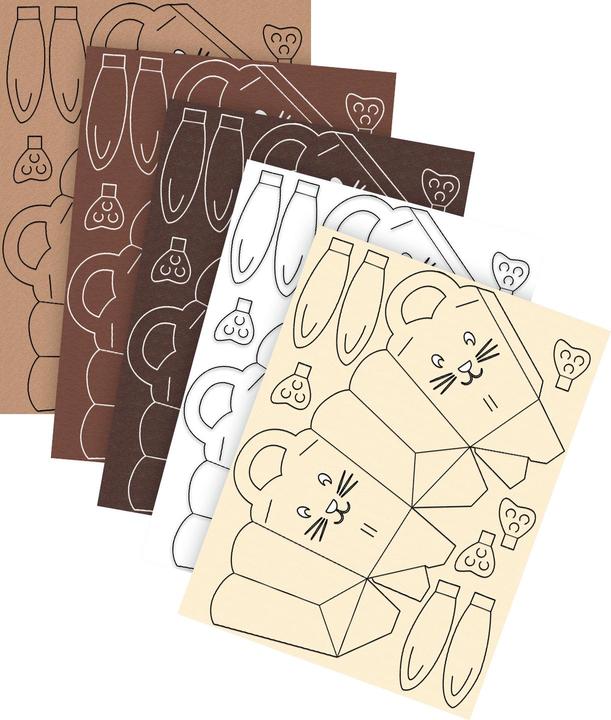 Image du produit Ursus Ensemble de panier de Pâques lapin (5 x, 0,5 x 25,5 x 33,5 cm)