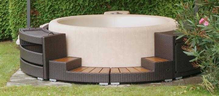 Image du produit Softub Poly rotin Chill Lounge 220 Mocca