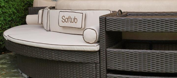 Image du produit Softub Poly rotin Chill Lounge 220 Mocca