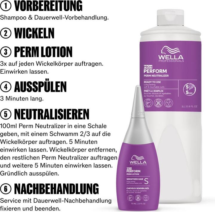 Produktbild Wella Pro+ Perform Perm Lotion (Haarwachs, 75 ml)