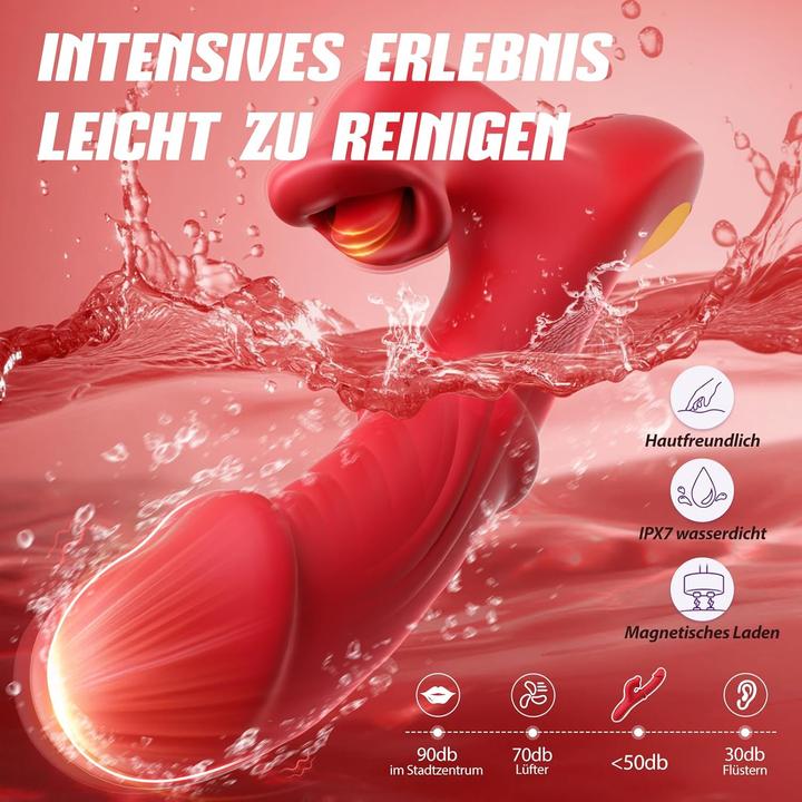 Cacuola Vibrator mit Stoss- und Leckfunktion - kaufen bei Galaxus - Galaxus