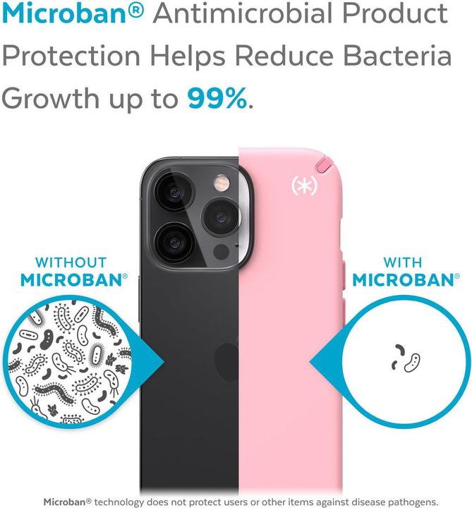 Image du produit speck Presidio2 Pro - Etui pour iPhone 13 Pro avec revêtement MICROBAN (Rosy Pink/Vintage Rose) (Apple iPhone 13 Pro)