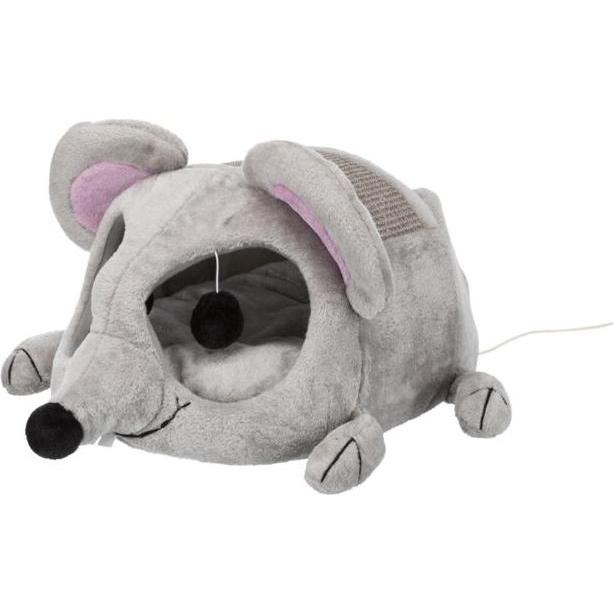 Trixie Kuschelhöhle Lukas 65x35x33cm (33 cm, Hellgrau), Katzenbaum