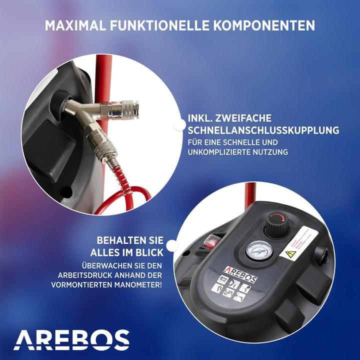 Immagine prodotto Arebos Compressore d'aria (10 bar, 30 l)
