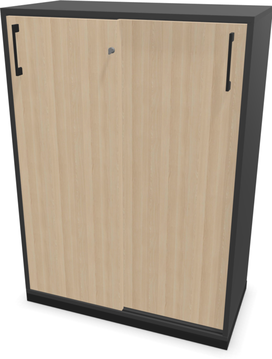 Noir, Décor de frêne beige sable avec structure, Gris foncé