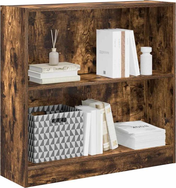 Produktbild vidaXL Bücherregal Regal Standregal Büroregal Aufbewahrungsregal Räuchereiche (80 x 24 x 76 cm)