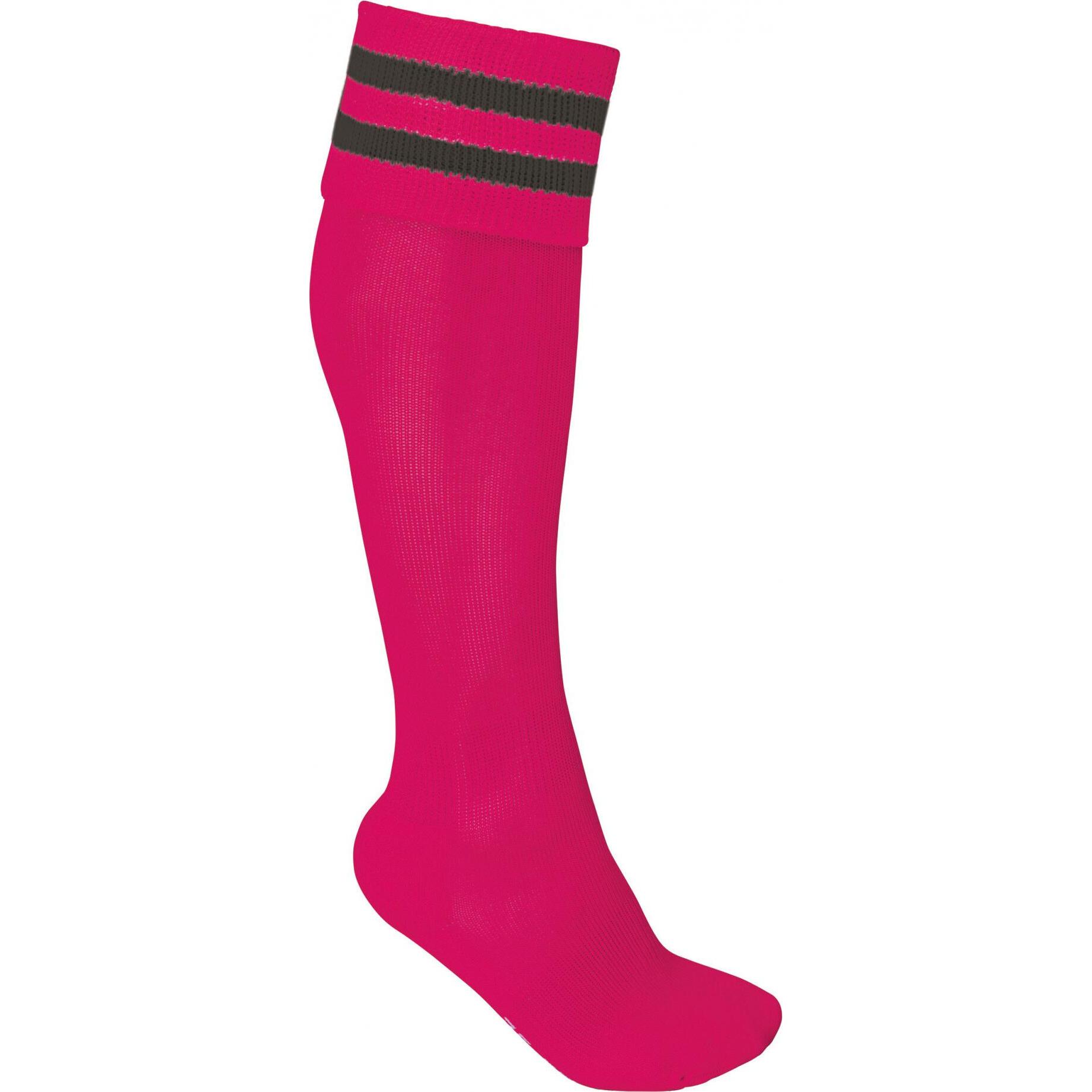 Proact, Sportsocken, Hohe gestreifte Sportsocken (43 - 46), Rosa